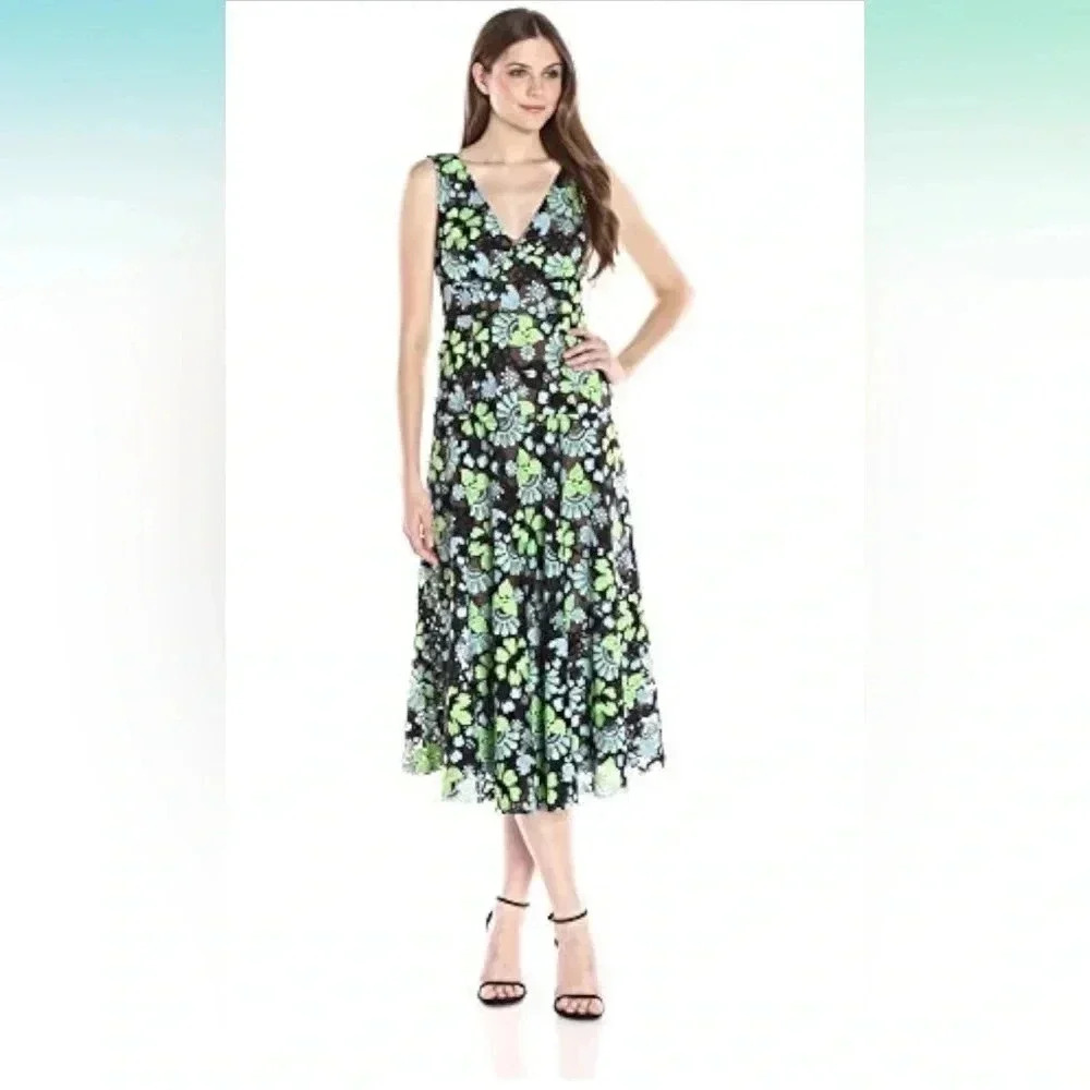 Tracy Reese Women’s Embroidery On Net Dress. Size 0